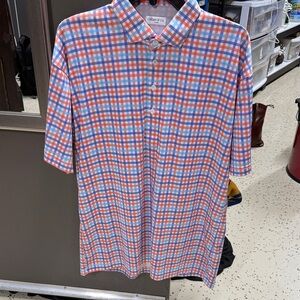 Collars and Co Vibrant Checkered Polo